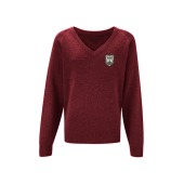 QE2 - Embroidered V-Neck Sweatshirt